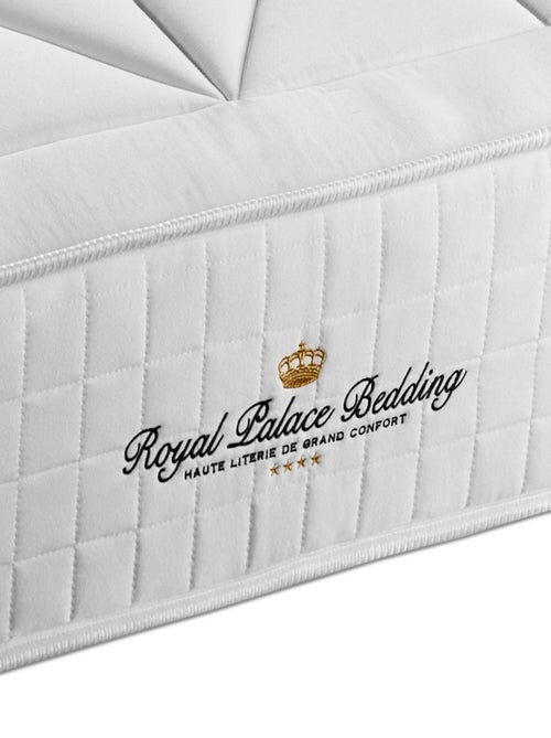 Ensemble Matelas Ressorts ensachés et mémoire de forme et Sommier Tapissier multi-lattes Noir - Win - Kiabi