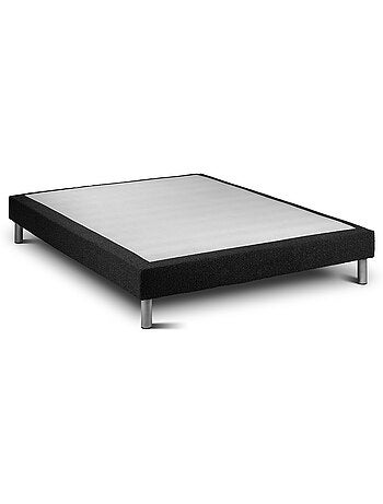Ensemble Matelas Ressorts ensachés et Sommier Tapissier multi-lattes Noir - VITALSPRING