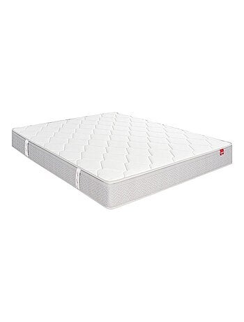 Ensemble matelas ressorts ensachés ITINÉRAIRE, sommier NATURE confort ferme et pieds