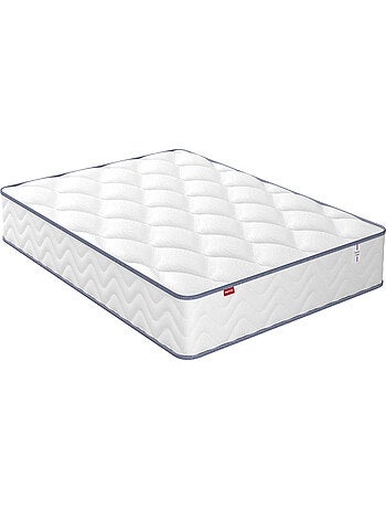 Ensemble matelas ressorts ensachés + mousse mémoire SWEETY, sommier en kit et pieds