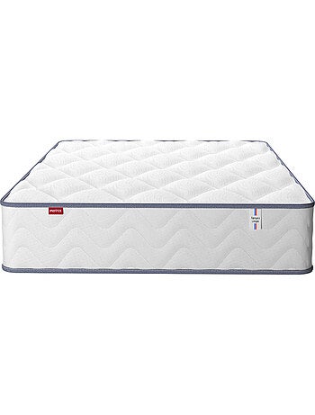 Ensemble matelas ressorts ensachés + mousse mémoire SWEETY, sommier en kit et pieds