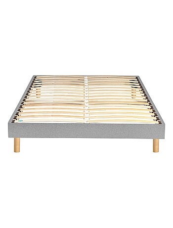 Ensemble matelas ressorts ensachés + mousse mémoire SWEETY, sommier en kit et pieds