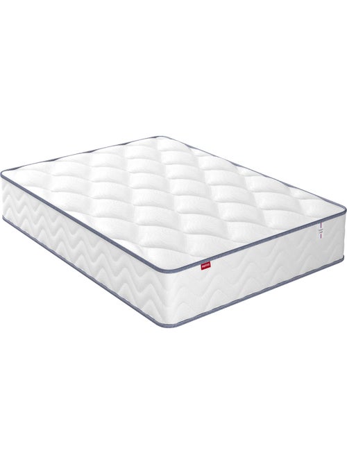 Ensemble matelas ressorts ensachés + mousse mémoire SWEETY, sommier en kit et pieds - Kiabi