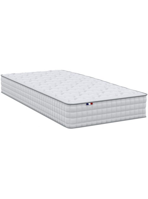 Ensemble matelas ressorts ensachés sommier tapissier vert 90x190 - Kiabi