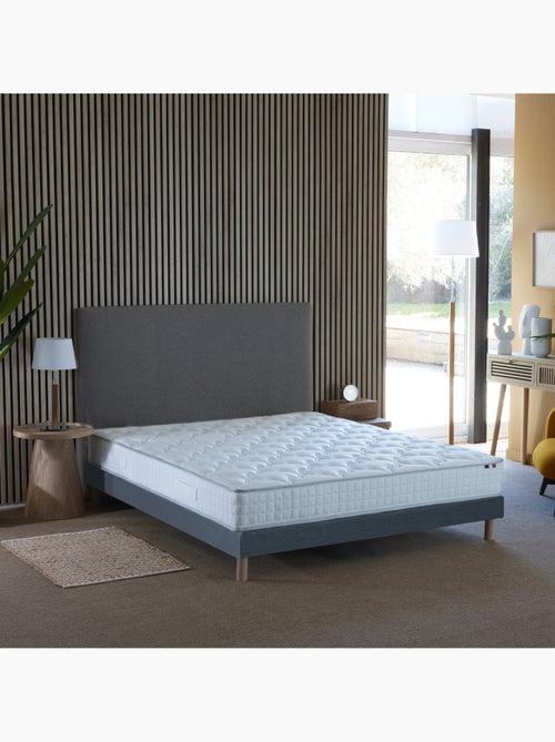 Ensemble matelas ressorts ensachés, SPECTRE + Sommier tapissier - Sommier - Bleu denim - Kiabi Ensemble matelas ressorts ensachés, SPECTRE + Sommier tapissier - Sommier - Bleu denim - Kiabi