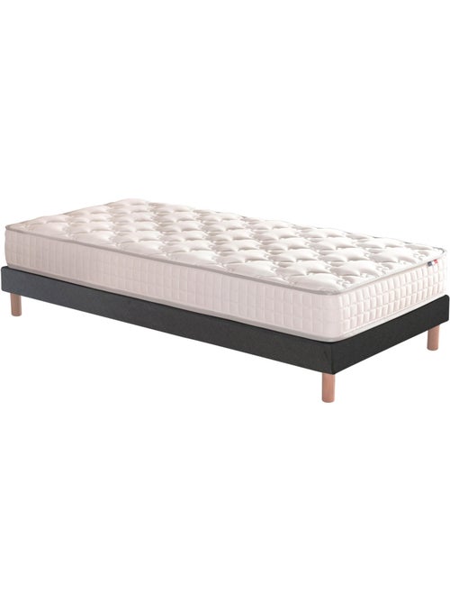 Ensemble matelas ressorts ensachés, SPECTRE + Sommier tapissier - Sommier - Noir - Kiabi Ensemble matelas ressorts ensachés, SPECTRE + Sommier tapissier - Sommier - Noir - Kiabi