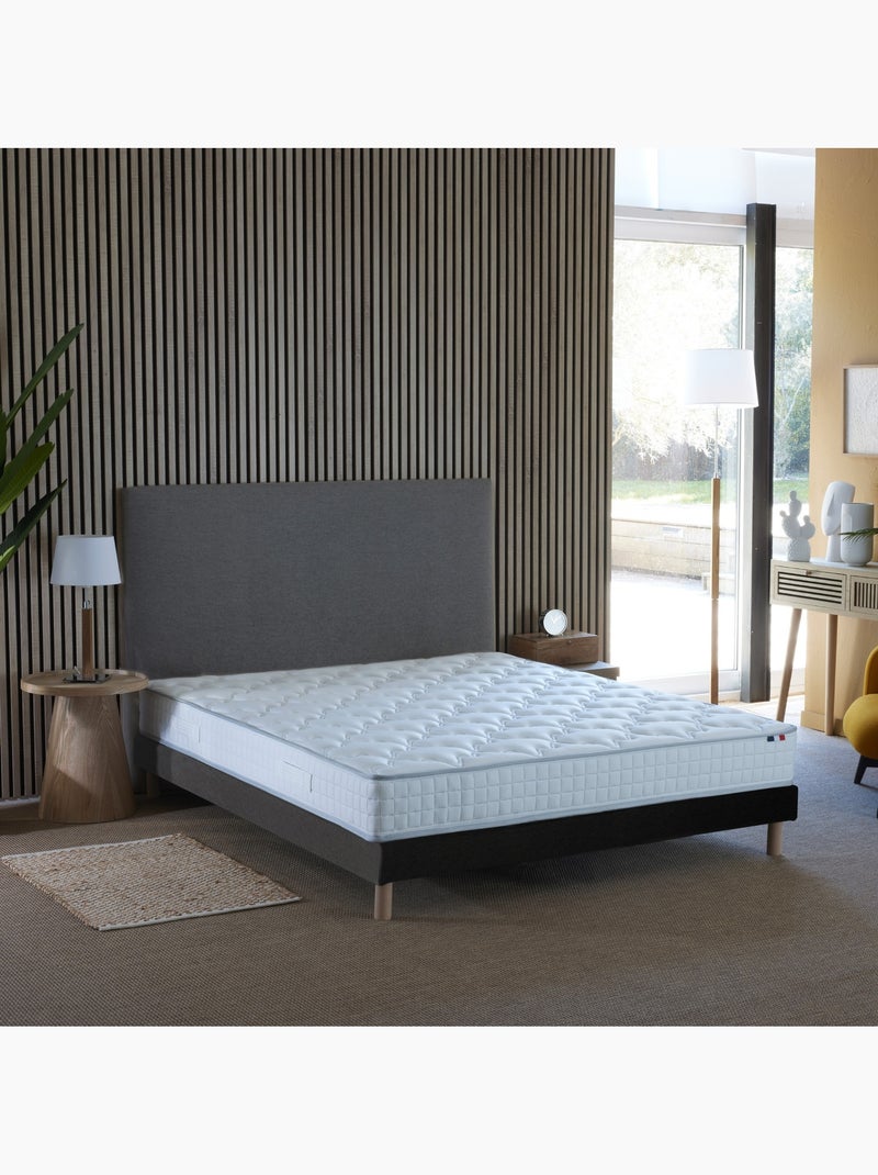 Ensemble matelas ressorts ensachés, SPECTRE + Sommier tapissier - Sommier - Noir gris anthracite - Kiabi