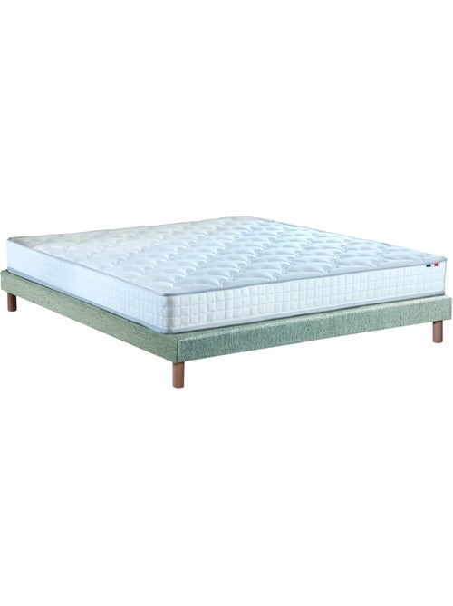 Ensemble matelas ressorts ensachés, SPECTRE + Sommier tapissier - Sommier - Vert celadon - Kiabi Ensemble matelas ressorts ensachés, SPECTRE + Sommier tapissier - Sommier - Vert celadon - Kiabi
