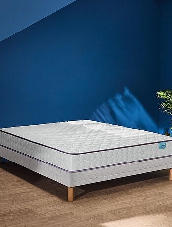 Ensemble matelas ressorts ensachés WELL BED, sommier TWIST et pieds