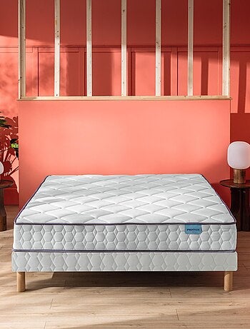 Ensemble matelas ressorts et mémoire de forme CHEER BED, sommier TWIST et pieds