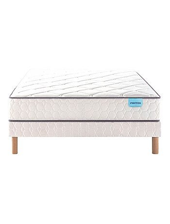 Ensemble matelas ressorts et mémoire de forme CHEER BED, sommier TWIST et pieds