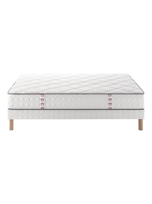Ensemble matelas ressorts et mémoire de forme CHEER BED, sommier TWIST et pieds - Kiabi