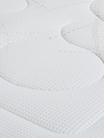 Ensemble matelas ressorts et mémoire de forme, sommier Constellation et pieds Rêve 600