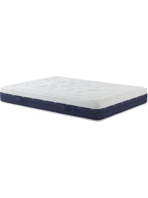 Ensemble matelas ressorts et mémoire de forme, sommier et pieds Rêve 600 - Kiabi