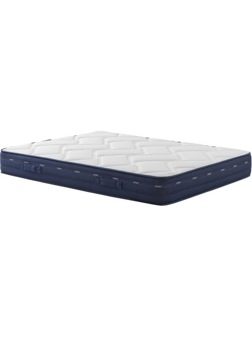 Ensemble matelas ressorts et mémoire de forme, sommier, pieds, couette et oreiller Rêve 500 - Kiabi