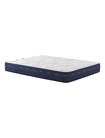 Ensemble matelas ressorts et mémoire de forme, sommier, pieds et tête de lit Rêve 500
