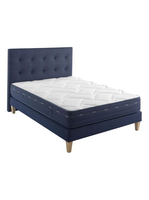 Ensemble matelas ressorts et mémoire de forme, sommier, pieds et tête de lit Rêve 500 - Kiabi