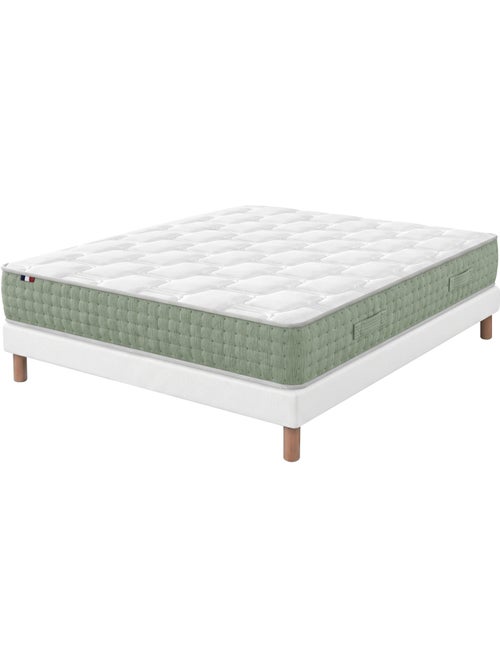 Ensemble matelas ressorts hygge sommier déco blanc - Kiabi Ensemble matelas ressorts hygge sommier déco blanc - Kiabi