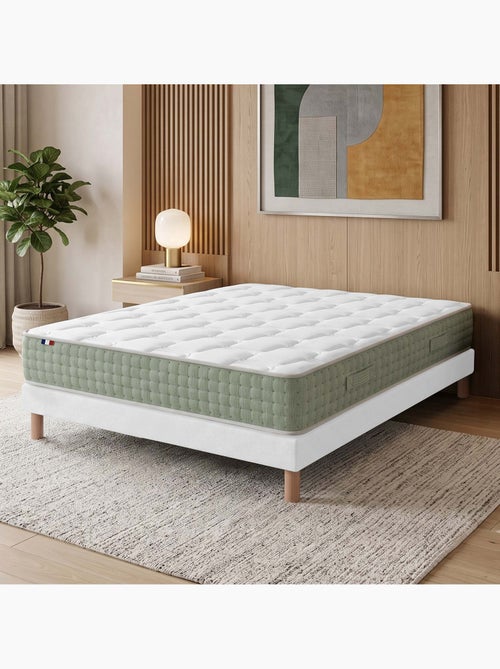 Ensemble matelas ressorts hygge sommier déco blanc - Kiabi Ensemble matelas ressorts hygge sommier déco blanc - Kiabi