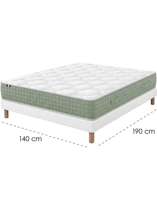Ensemble matelas ressorts hygge sommier déco blanc - Kiabi Ensemble matelas ressorts hygge sommier déco blanc - Kiabi