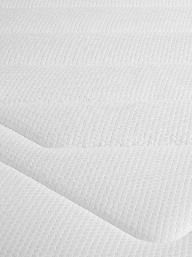 Ensemble matelas ressorts, latex et mémoire de forme, sommier Constellation et pieds Rêve 700 Blanc - Kiabi
