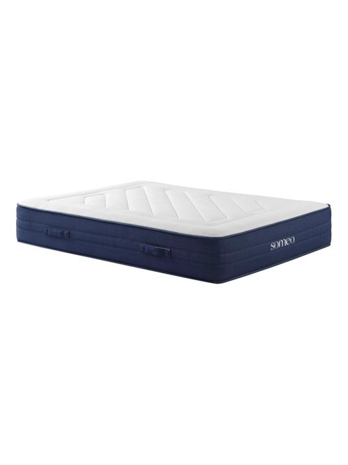 Ensemble matelas ressorts, latex et mémoire de forme, sommier Constellation et pieds Rêve 700 - Kiabi