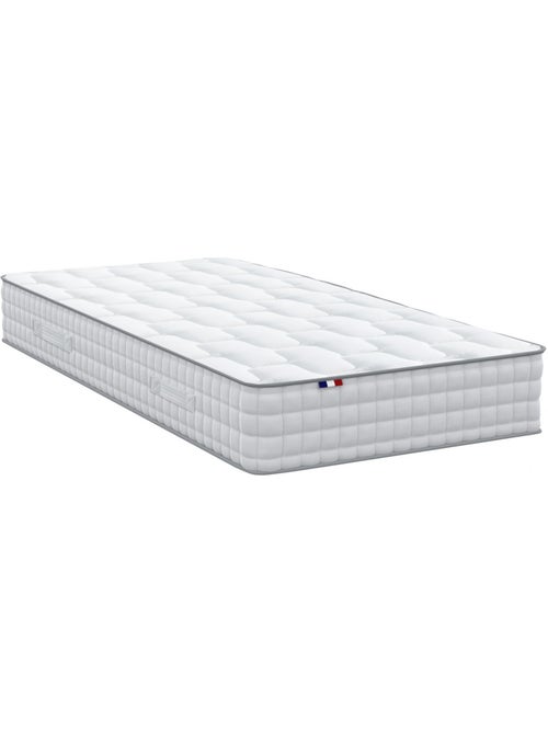 Ensemble matelas ressorts, mémoire de forme, H24, sommier kit gris - Kiabi Ensemble matelas ressorts, mémoire de forme, H24, sommier kit gris - Kiabi