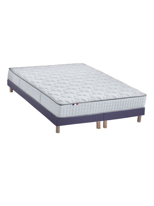 Ensemble Matelas Ressorts + Mémoire de forme ODYSSEE + Sommier , Sommier Vert - Kiabi