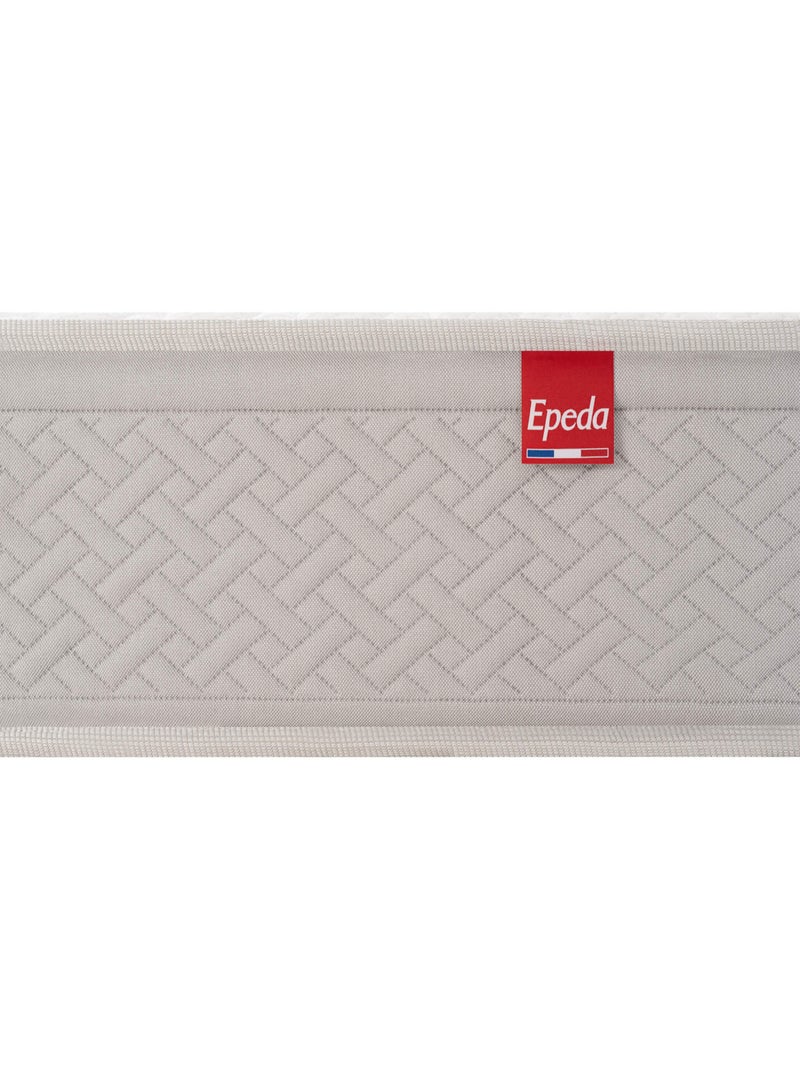 Ensemble matelas ressorts multispire DÉPAYSANT, sommier NATURE confort ferme et pieds Blanc - Kiabi