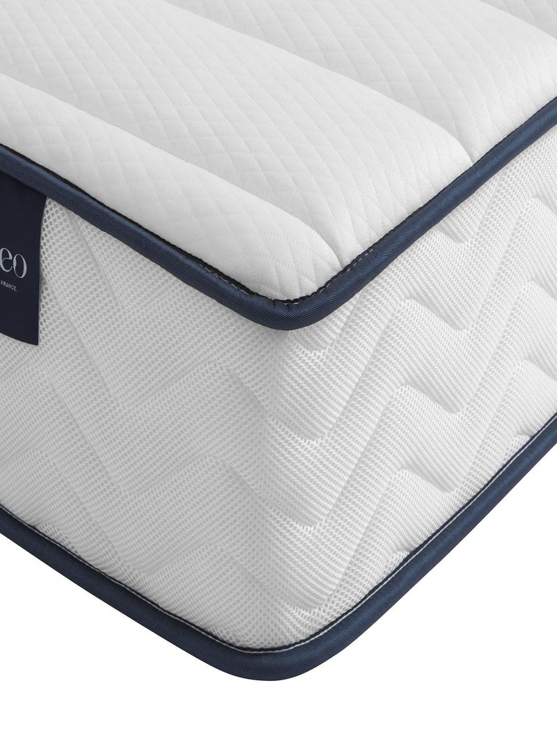 Ensemble matelas ressorts, sommier et pieds Rêve 300 Blanc - Kiabi