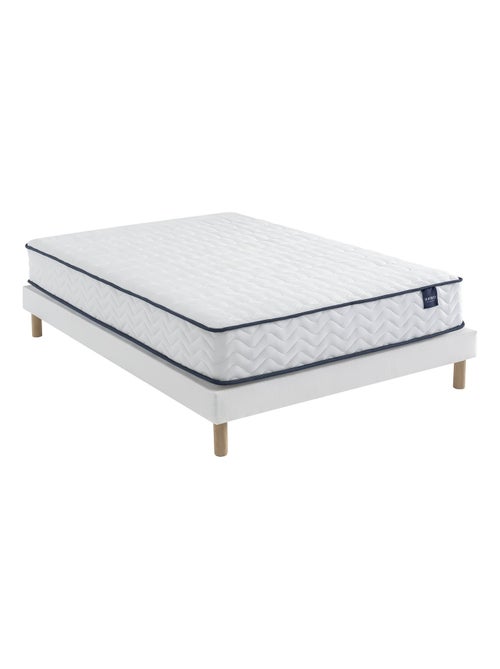 Ensemble matelas ressorts, sommier Lune et pieds Rêve 300 - Kiabi
