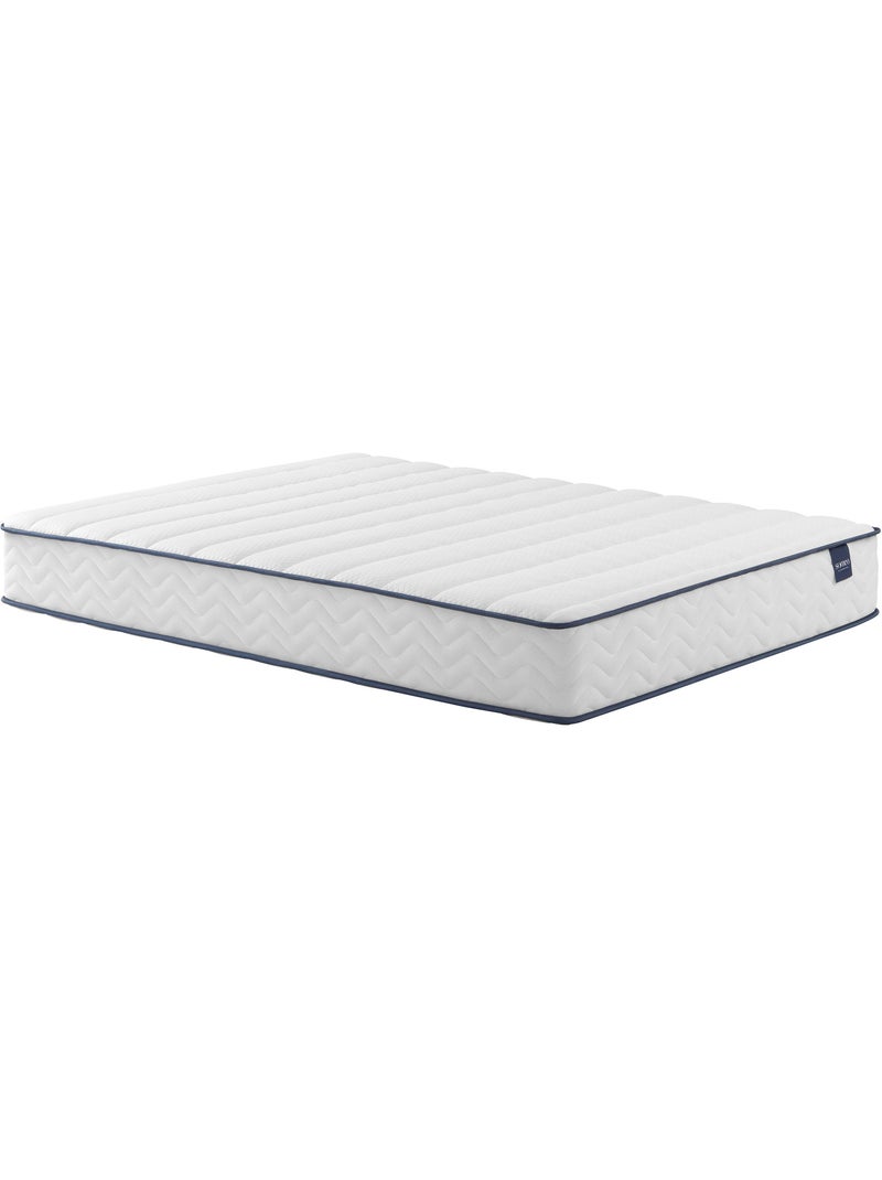 Ensemble matelas ressorts, sommier Lune et pieds Rêve 300 Blanc - Kiabi
