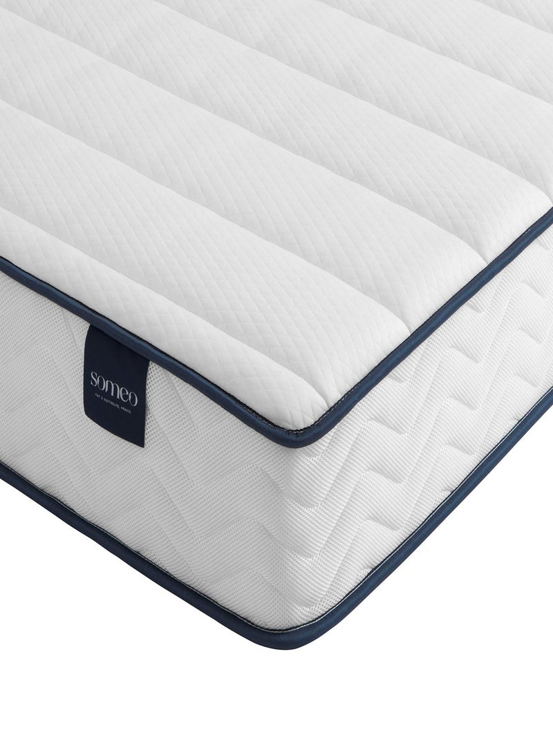 Ensemble matelas ressorts, sommier Lune et pieds Rêve 300 Blanc - Kiabi
