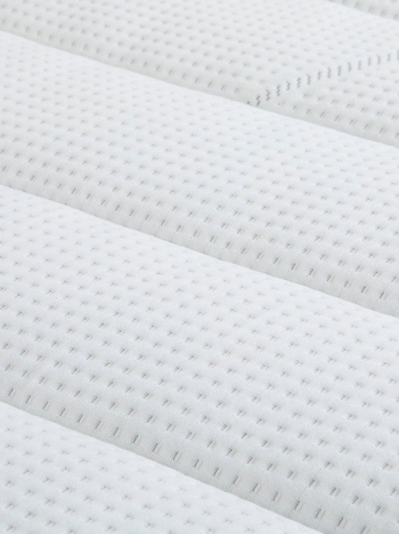 Ensemble matelas ressorts, sommier Lune et pieds Rêve 400 Blanc - Kiabi