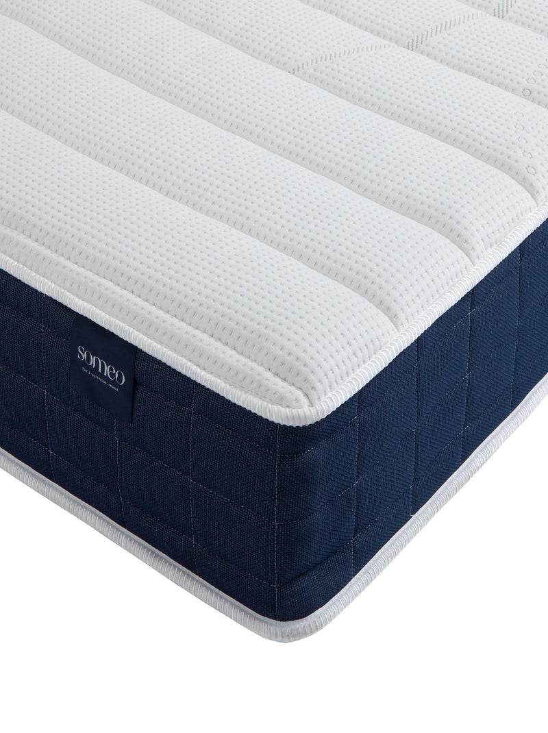 Ensemble matelas ressorts, sommier Lune et pieds Rêve 400 Blanc - Kiabi