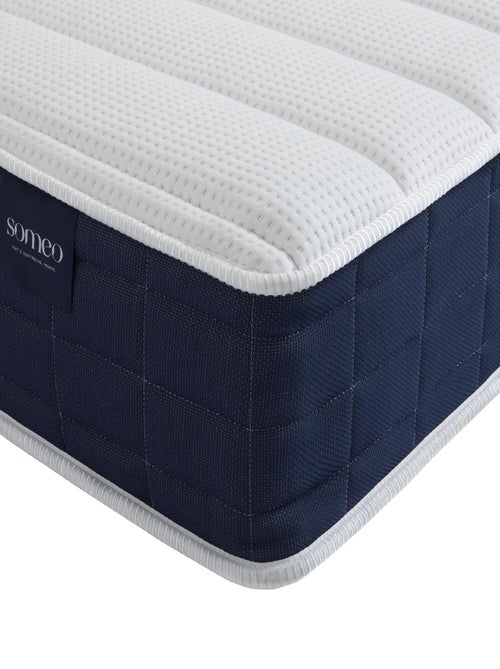 Ensemble matelas ressorts, sommier, pieds, couette et oreiller Rêve 400 - Kiabi