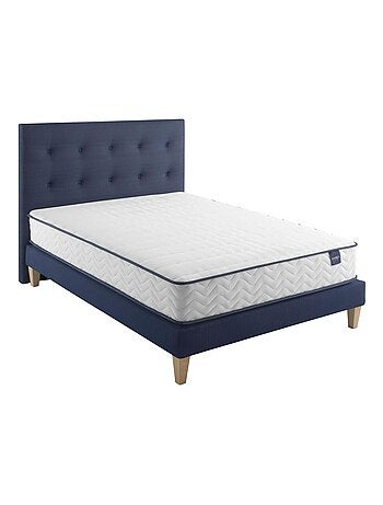 Ensemble matelas ressorts, sommier, pieds et tête de lit Rêve 300