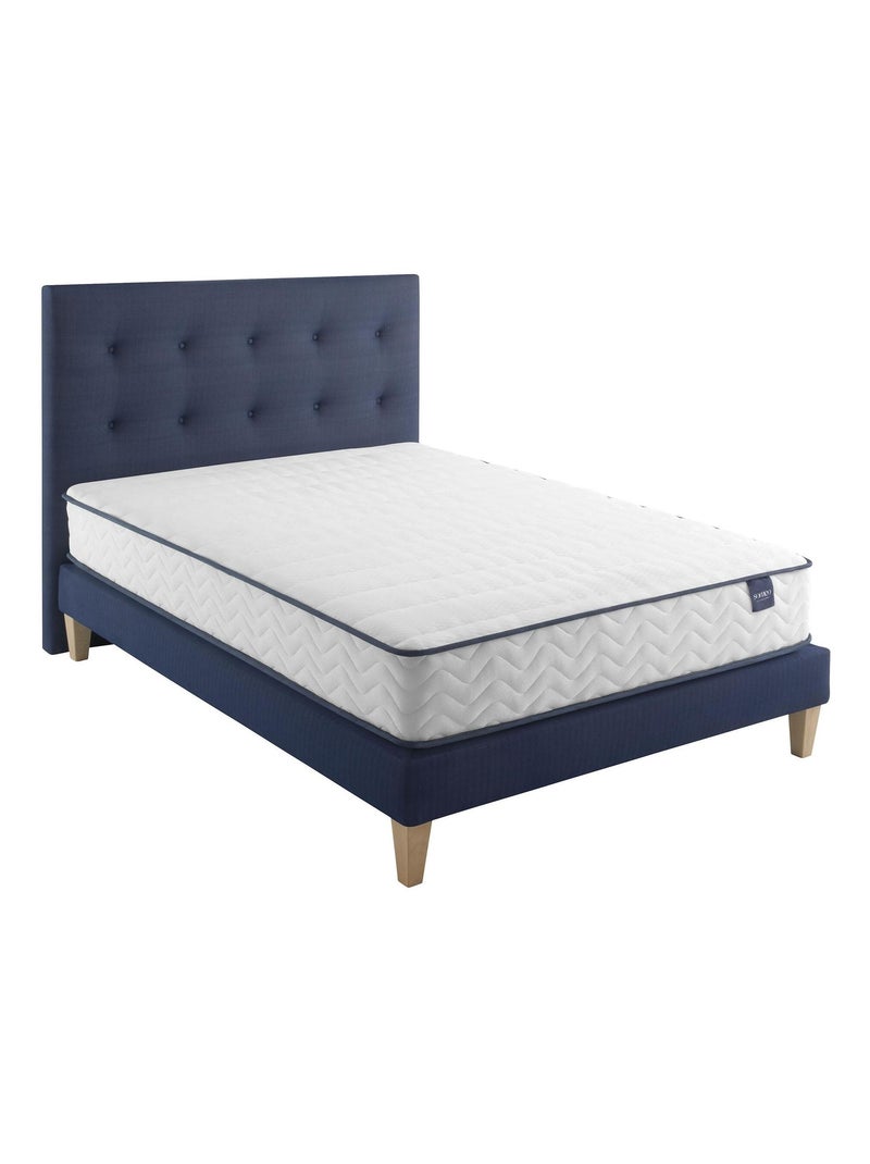 Ensemble matelas ressorts, sommier, pieds et tête de lit Rêve 300 Blanc - Kiabi