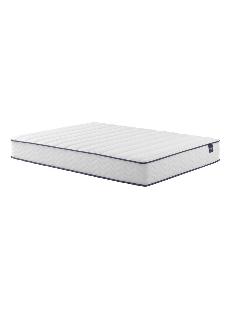 Ensemble matelas ressorts, sommier, pieds, tête de lit, couette et oreiller Rêve 300 Blanc - Kiabi