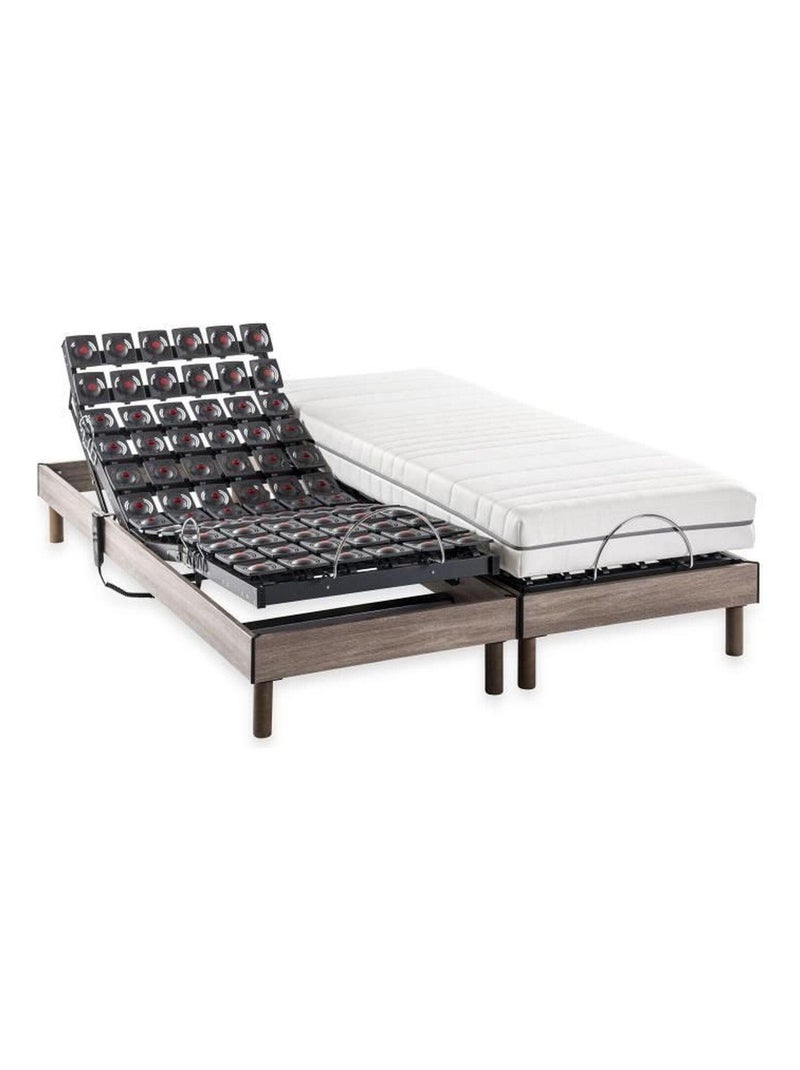 Ensemble matelas + sommier relaxation électrique - - Deko Dream Blanc - Kiabi