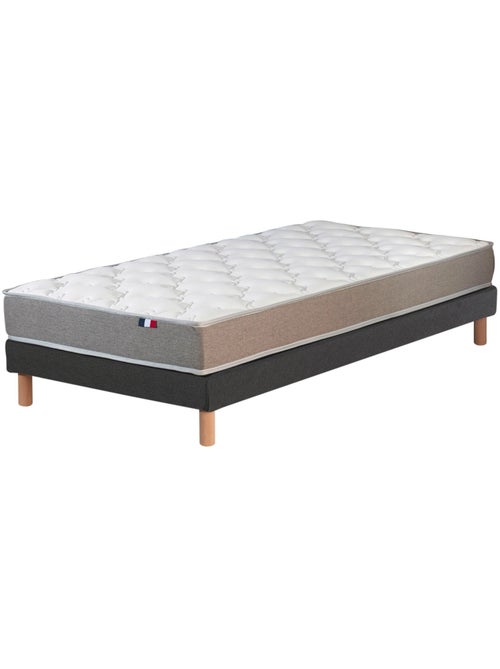Ensemble matelas STRATUS mousse réversible sommier noir 90x190 - Kiabi