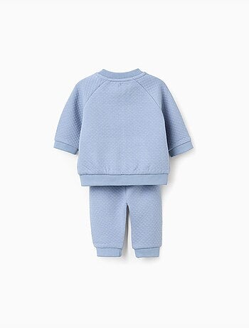 Ensemble matelassé de sweat zippé + pantalon