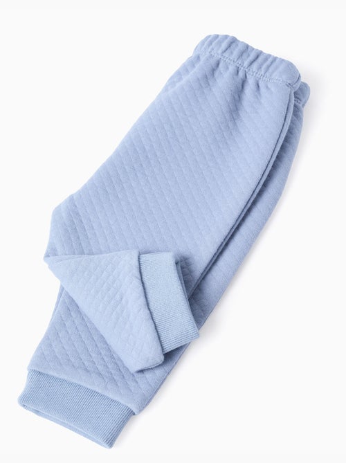 Ensemble matelassé de sweat zippé + pantalon - Kiabi