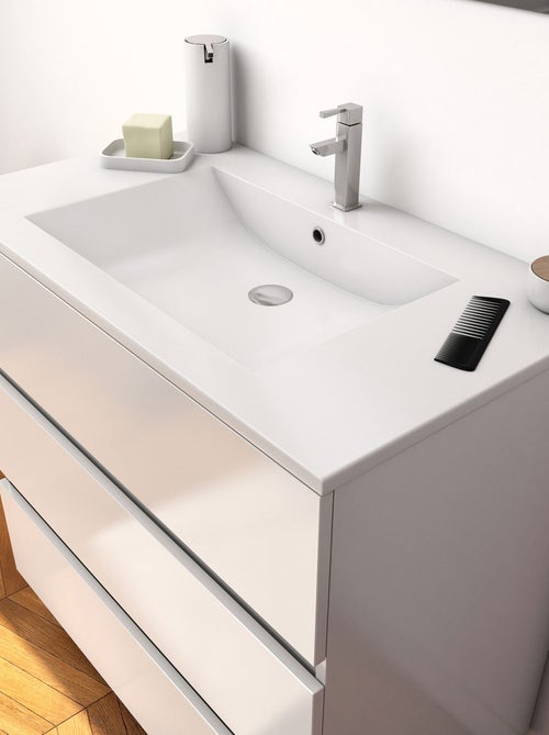 Ensemble meuble vasque et miroir à led - Kiabi