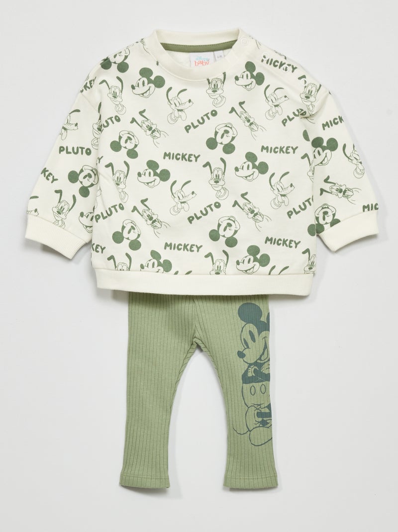 Ensemble 'Mickey' sweat + pantalon - 2 pièces Bleu/blanc - Kiabi