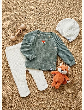 Ensemble naissance broderie renard