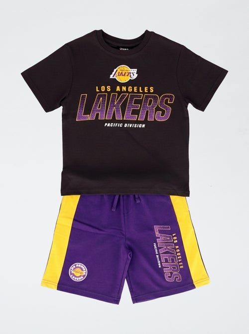 Ensemble 'NBA' 2 pièces short + T-shirt - Kiabi Ensemble 'NBA' 2 pièces short + T-shirt - Kiabi