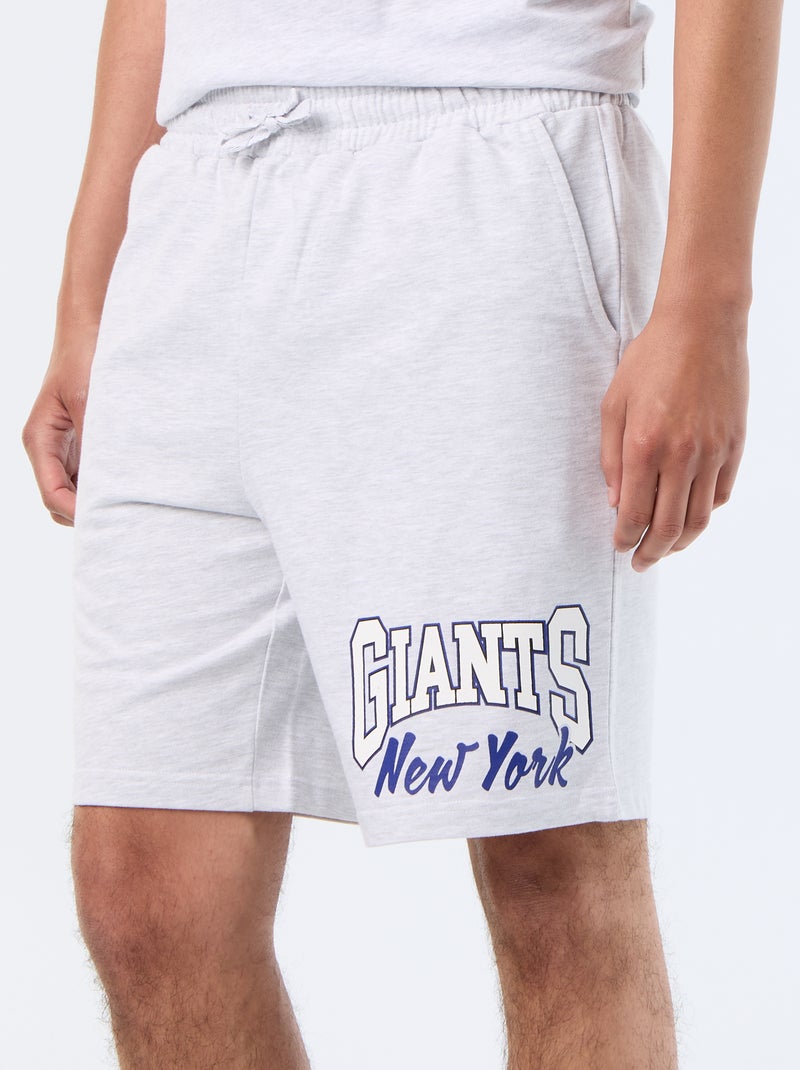 Ensemble 'NFL' t-shirt + short - 2 pièces Gris - Kiabi