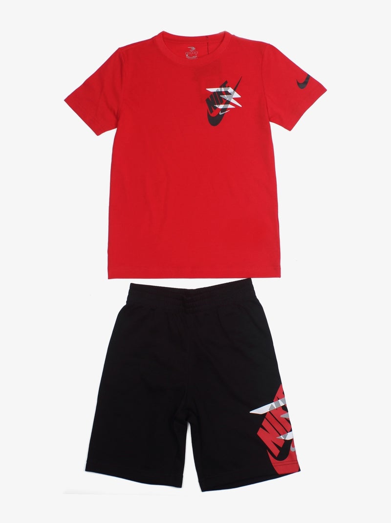 Ensemble  Nike 2 pièces Noir Rouge - Kiabi