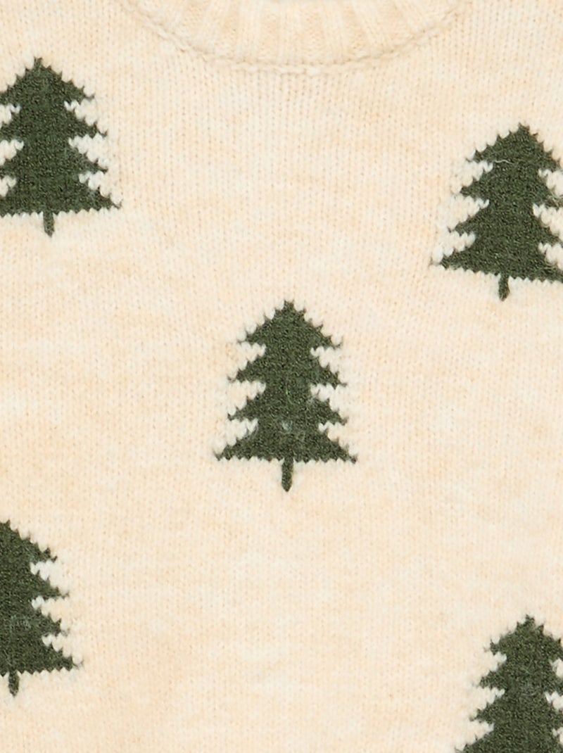 Ensemble 'Noël' 2 pièces - Pull + legging Beige - Kiabi